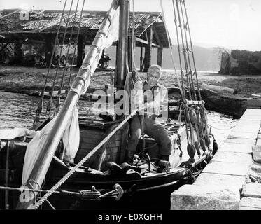 Schauspieler Anthony Quinn in einer Szene aus dem Film "The Rover" Stockfoto