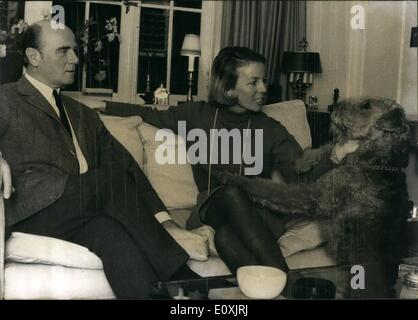 2. Februar 1967 - ist Gunter Schweimer, 54 Jahre alt, seit dem 1. Januar; 1965 wenn der Vorsitzende der NPD nationale Partei Deutschlands. Alre Stockfoto