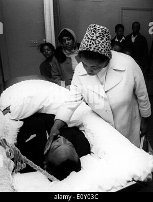 Beerdigung von reverend Martin Luther King Jr.. Stockfoto