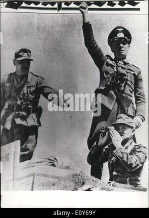 12. Dezember 1968 - General Feldmarschall Erwin Rommel, Leiter des Afrikacorps im 2. Weltkrieg. Deutschland-Gewinner des Kodak-Foto-Schönheitswettbewerb Stockfoto