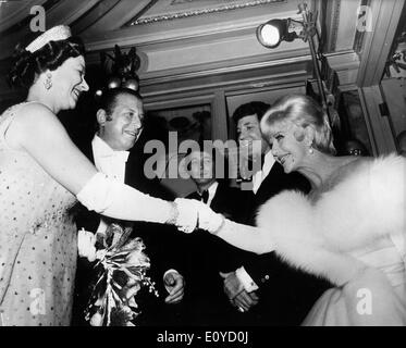 Prinzessin Margaret trifft Schauspielerin Ginger Rogers Stockfoto