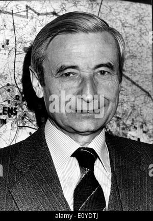 1. Januar 1970 - Paris, Frankreich - (Foto, Datum unbekannt) PIERRE DELMON, nach seiner Ernennung zum Präsidenten der Charbonnages de France, Stockfoto