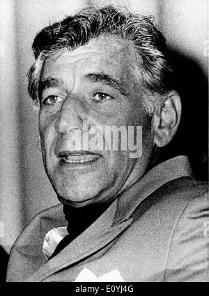 Musikalische Leitung Leonard Bernstein Stockfoto