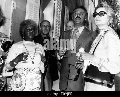 Fürst Rainier mit Frau Schauspielerin Princess Grace Kelly Stockfoto