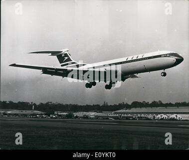 Sept. 09, 1970 - BOAC Verkehrsflugzeug von arabischen Guerillas entführt: A London-gebundenen BOAC Super VC10 mit 103 Passagiere und 10 w Aboar Stockfoto
