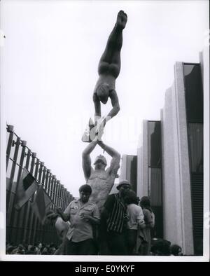 Sept. 09, 1970 - Black Panther Natl. Konvention Temple University in Philadelphia. Stockfoto