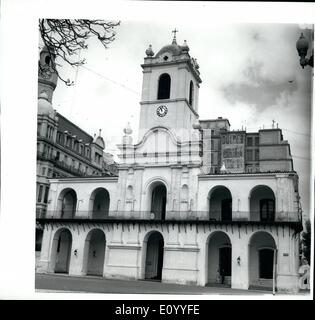 11. November 1971 - Argentinien - Buenos Aires The Cabildo Gebäude am Plaza de Mayo. ESS Stockfoto