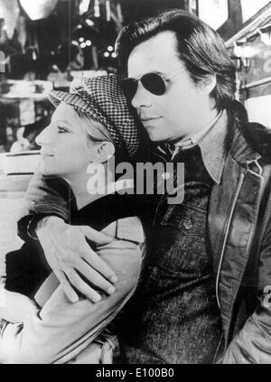 Schauspieler Barbra Streisand und Peter Bogdanovich Co-star Stockfoto