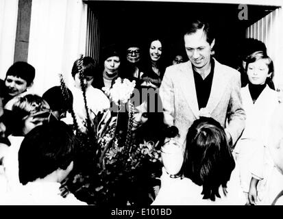 DAVID CARRADINE, geboren John Arthur Carradine am 8. Dezember 1936 in Hollywood, Kalifornien ist ein US-amerikanischer Schauspieler am bekanntesten für seine Rolle in der Fernsehserie Kung Fu. Stockfoto