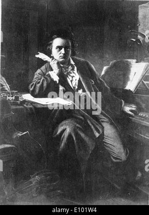 LUDWIG VAN BEETHOVEN war ein deutscher Komponist und Pianist. Stockfoto