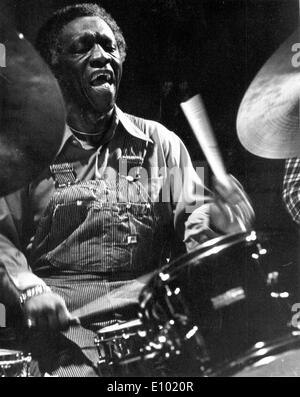 Jazz-Schlagzeuger ART BLAKEY eine amerikanische Grammy Award-Winning jazz-Schlagzeuger und Bandleader. Stockfoto