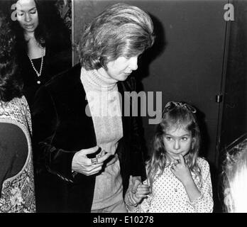 Schauspielerin Joanne Woodward an Ballett-premiere Stockfoto