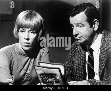 Schauspieler Walter Matthau und Carol Burnett Co-star Stockfoto