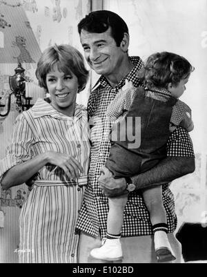 Schauspieler Walter Matthau und Carol Burnett Co-star Stockfoto