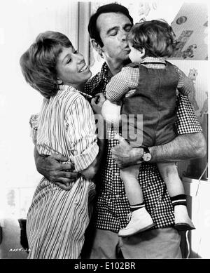 Schauspieler Walter Matthau und Carol Burnett Co-star Stockfoto