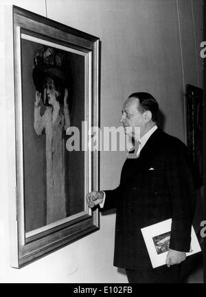 André MALRAUX (3. November 1901 23. November 1976) ein französischer Schriftsteller, Abenteurer und Staatsmann, französische Politik und Kultur. Stockfoto