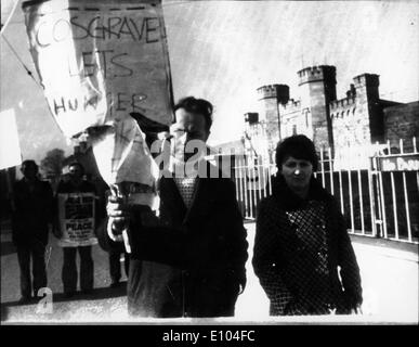 IRA-Führer Sean Mac Stiofain führt Hungerstreik Stockfoto