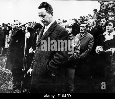 IRA-Führer Sean Mac Stiofain bei einer Veranstaltung Stockfoto