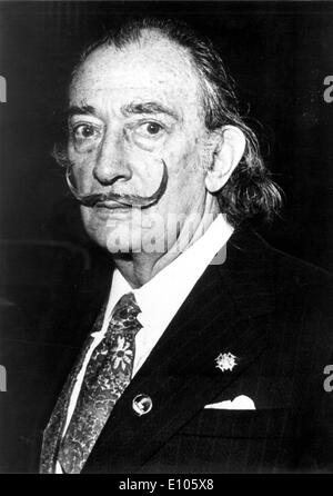 Porträt des Künstlers Salvador Dali Stockfoto