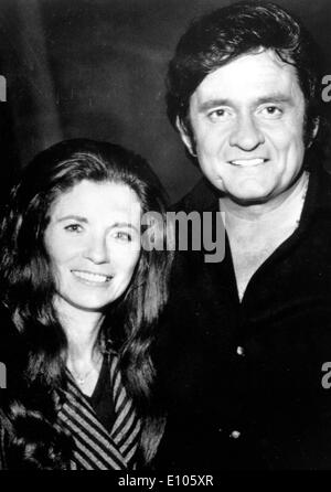 Porträt von Johnny Cash und June Carter Cash Stockfoto