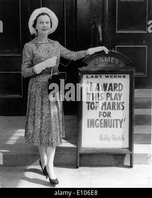 Schauspielerin Vivien Leigh Proteste St. James Theatre Stockfoto