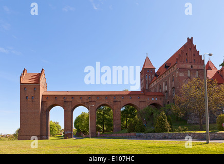 Marienwerder Burg (ca. XIV. Jh.), die mittelalterliche Festung der Ordensburg des Deutschen Ordens. Kwidzyn Stadt, Polen Stockfoto