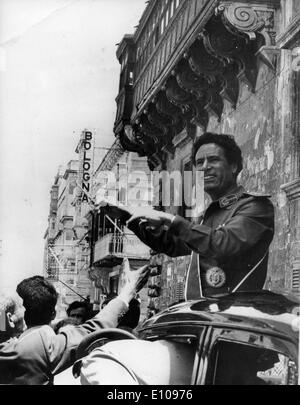 MUAMMAR AL-GADDAFI (c. 1942 geboren) ist seit 1969 die de-facto-Führer Libyens. Stockfoto