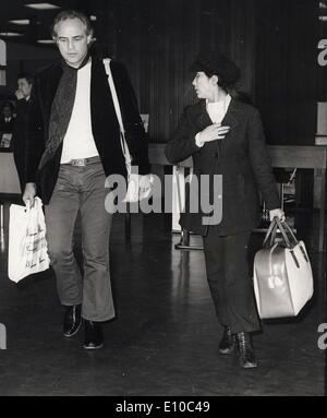 24. März 1972 - ist London, England, USA - legendäre Schauspieler MARLON BRANDO im Alter von 80 Jahren von unbekannten Ursachen in Los Angeles gestorben. Seine Stockfoto