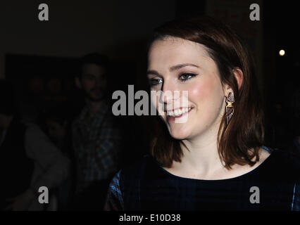 London, UK, UK. 24. Januar 2014. Charlotte Ritchie besucht die Weltpremiere von "Benny & Jolene'' am BFI Southbank. © Ferdaus Shamim/ZUMA Wire/ZUMAPRESS.com/Alamy Live-Nachrichten Stockfoto