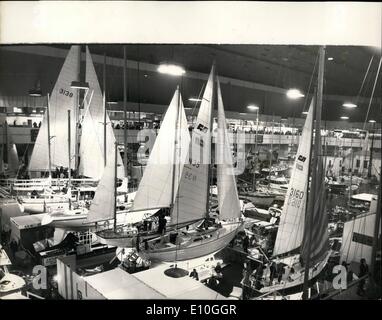 1. Januar 1973 - London International Boat Show. Foto zeigt:-Gesamtansicht der London International Boat show, die heute als Earls Court eröffnet. Stockfoto