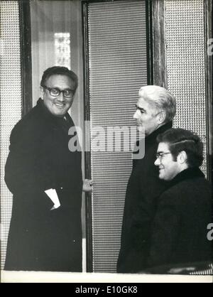 11. Januar 1973 - treffen Henry Kissinger, Le Duc Tho Vietnam diskutieren Stockfoto