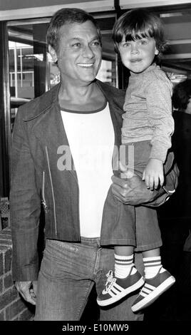 Schauspieler Tony Curtis mit seinem Sohn Nicholas Stockfoto