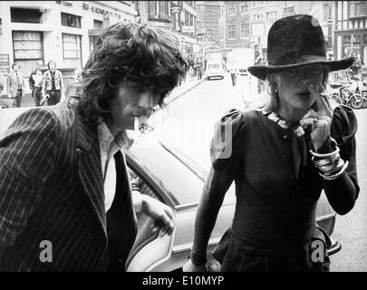 Die Rolling Stones, Keith Richards mit Anita Pallenberg Stockfoto