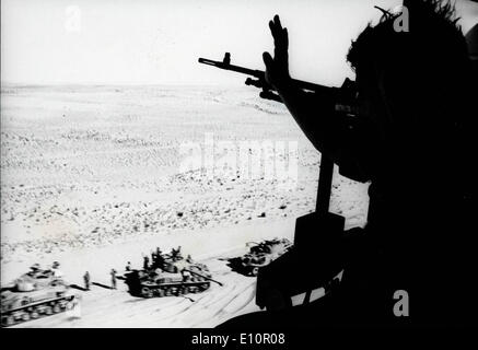 6. Oktober 1973; Kairo, Ägypten; 1973 Jom Kipper Krieg begann, als Ägypten und Syrien Überraschung im Sinai und die Golanhöhen Angriff Stockfoto