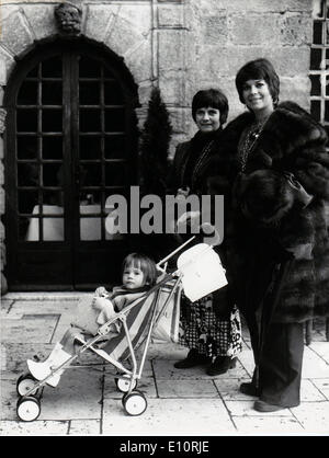 Schauspielerin Natalie Wood mit Tochter Courtney Wagner Stockfoto