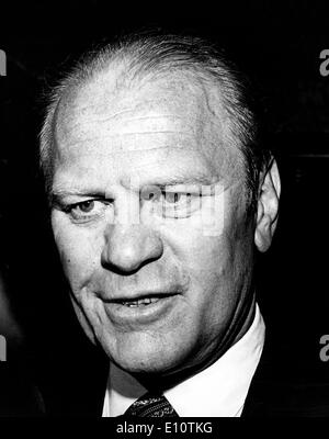 Präsident Gerald Ford bei einer Veranstaltung Stockfoto