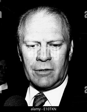 Präsident Gerald Ford bei einer Veranstaltung Stockfoto