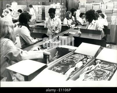 Sept. 30, 1974 - Kanada wird Gastgeber der Olympiade 1976 in Montreal. Die Fabrik befindet sich in Ottawa, Ontario. Stockfoto