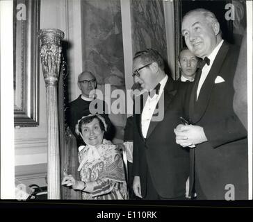 3. März 1975 - Dr. Kissinger in Cardiff: Gestern besuchte Dr. Henry Kissinger, der United States Secretary Of State, Cardiff, Stockfoto