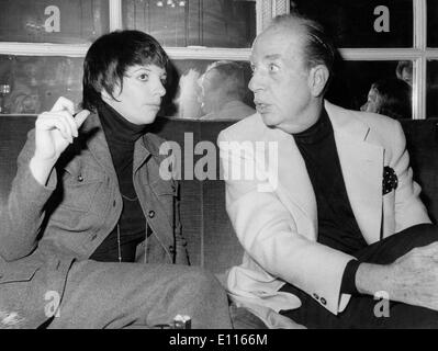 Sängerin Liza Minnelli und Vincente am Set des Films Stockfoto