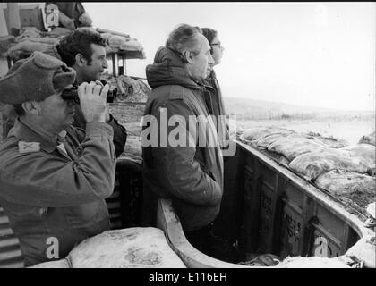 20. Januar 1976; Jerusalem, Israel; Israelischer Politiker SHIMON PERES wurde am 21.08.1923 geboren und war der 8. Premierminister, wenn Israel Stockfoto