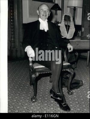 2. Februar 1976 - Selwyn Lloyd Speaker des House Of Commons Morgen nach vier Jahren in den Ruhestand: Speaker des House Of Commons, Selwyn Lloyd, 71 Morgen nach vier Jahren in den Ruhestand. Mehr als dreißig Jahren hat in den Commons und erste eingegebene Parlament im Jahre 1945 als Tory M.P. für Wirral, Cheshire, seit er er Minister of Supply, Verteidigungsminister, Minister für auswärtige Angelegenheiten, Kanzler des Finanzministeriums, Lordsiegelbewahrer und Führer des House Of Commons wurde. Mr Lloyd erhielt eine Life Peerage in der New Year Honours Stockfoto