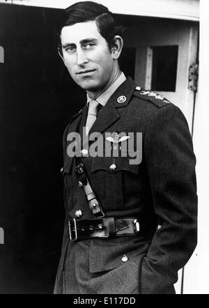 Porträt von Prinz Charles in uniform Stockfoto