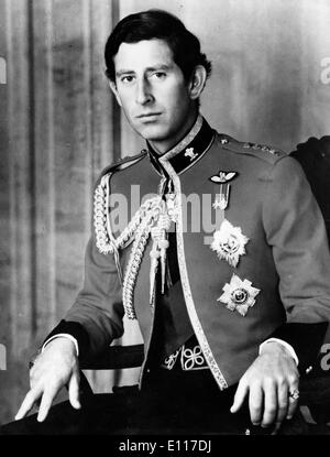 Porträt von Prinz Charles in uniform Stockfoto