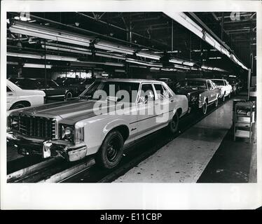 Sept. 09, 1976 - Streik, Ford Montage Anlage Mahwah, NJ Stockfoto