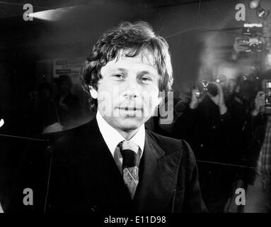 15. April 1977; Paris, Frankreich; Regisseur und Schauspieler ROMAN POLANSKI B. 18.08.1933 wurde aus den Vereinigten Staaten nach tryin verbannt Stockfoto