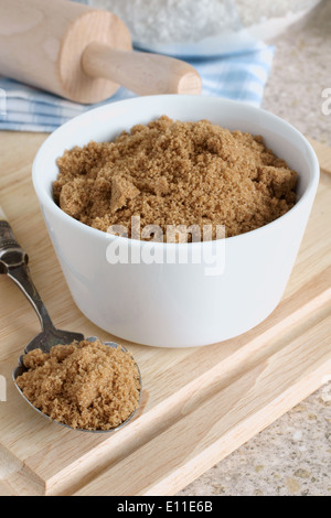 Muscovado Zucker eine organische braun Rohzucker mit ein Aroma Melasse aus Mauritius Stockfoto