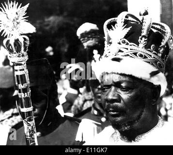 Leiter der Staaten Jean-Bedel Bokassa bei Zeremonie Stockfoto