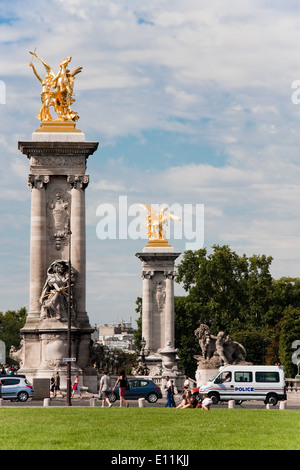 Pont Alexandre III, Paris, Frankreich - Pont Alexandre III in Paris, Frankreich Stockfoto