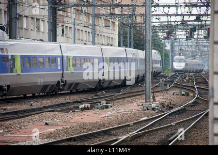 TGV Réseau Im Bahnhof Montparnasse, Paris, Frankreich - TGV Réseau im Bahnhof Montparnasse, Paris, Frankreich Stockfoto